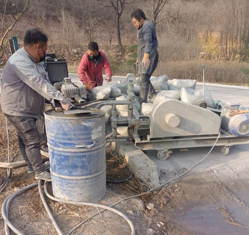 盐山路面下沉注浆